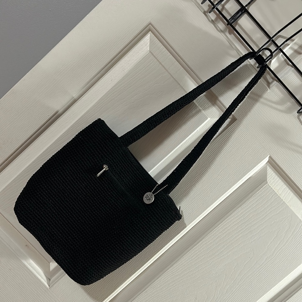 THE SAK black woven purse.